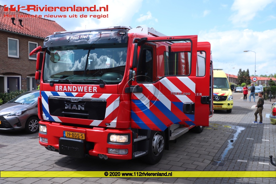 Tiel - Kleine keukenbrand aan de Lindestraat.