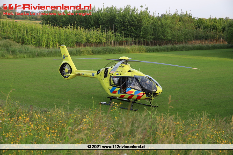 Ingen - Ongeval op de Rijnbandijk.