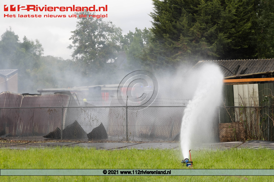 Culemborg - Grote brand in loods.