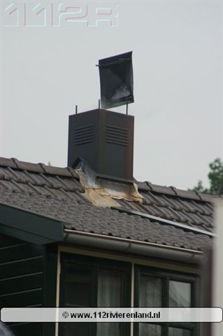 Schoorsteenbrand aan de Uiterdijk