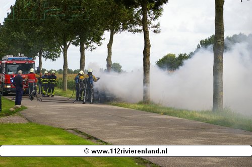 Twee sluizen autobrand