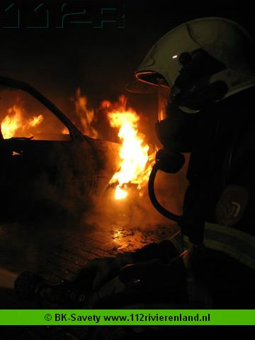 Autobrand aan de Parklaan