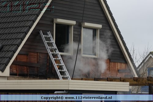 Woningbrand aan de Gelderse Singel op het lingemeer