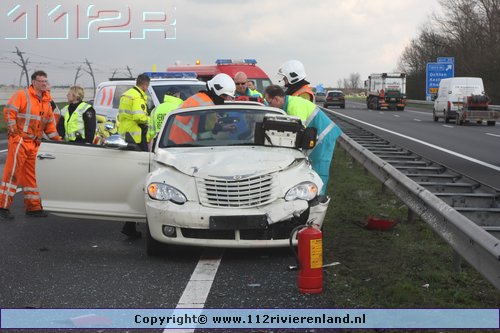 Ongeval met 3 auto`s op de A15