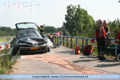 Frontale aanrijding op de verlenge lagecampseweg
