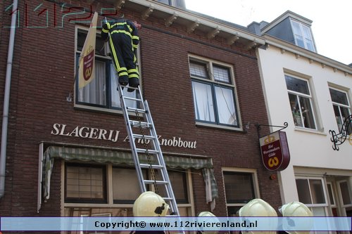 Schoorsteenbrand in de Voorstraat