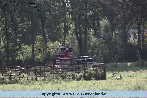 Grote brand in een loods