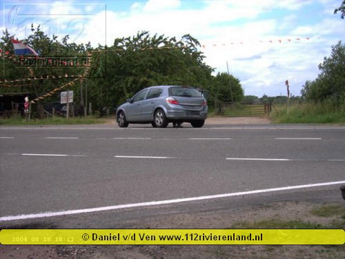 Aanrijding op de N834