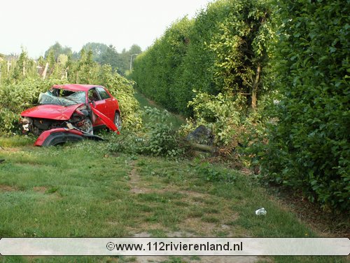 Auto van de weg Tielseweg