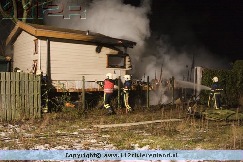 Caravanbrand aan de Helling