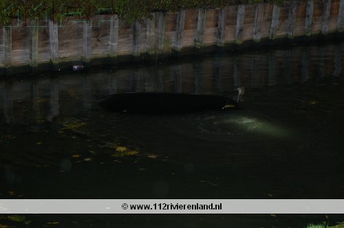 Auto in de gracht Oliemolenwal