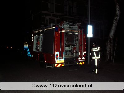 Brandgerucht in woning Lingedijk