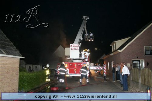 Middel woningbrand