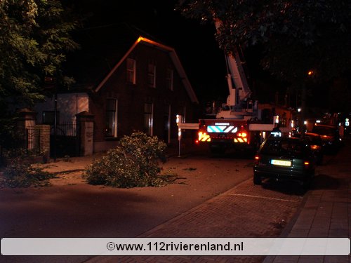 Stormschade door aanhoudende wind