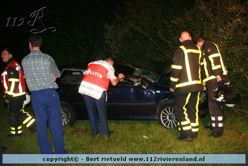 Auto over de kop
