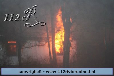 Caravan in brand Rietveldseweg middelbrand