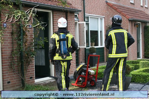Aangebrande speklappen zet woning onder de rook