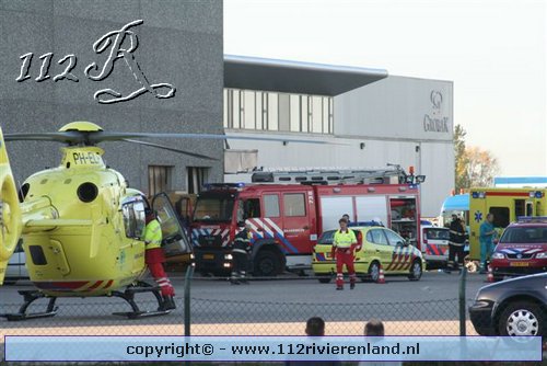 Bedrijfsongeval bij groothandel