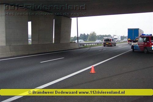 Twee ongevallen tegelijk op de A15
