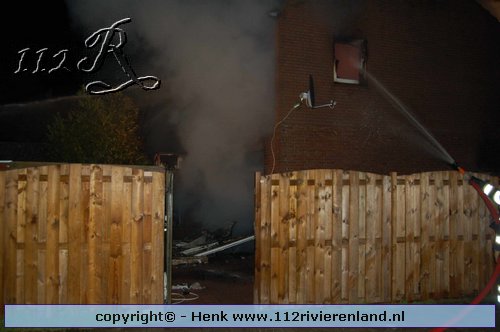 Zaltbommel - Woning volledig uitgebrand
