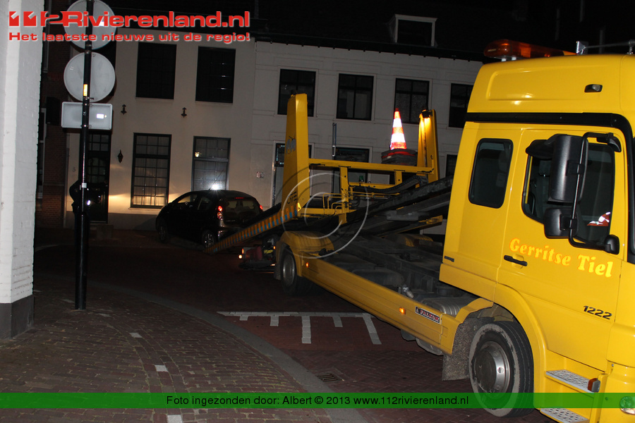 Eenzijdig ongeval in de binnenstad