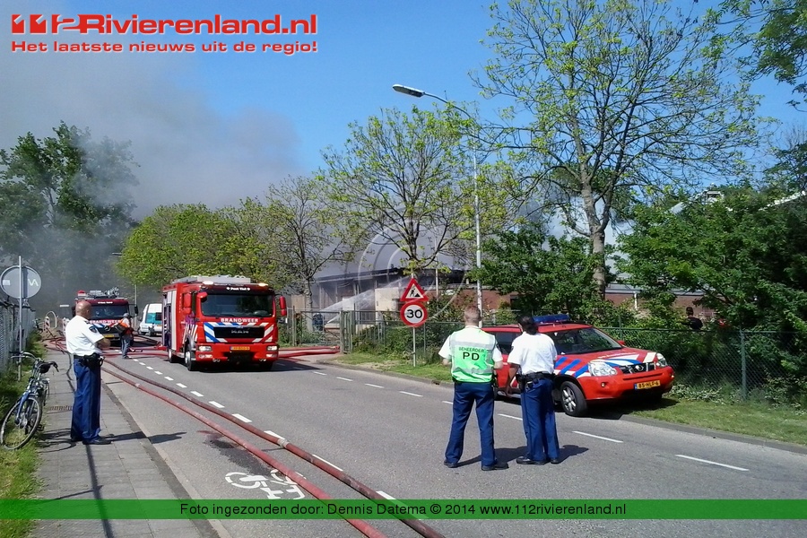 Brand in Slooppand gemeentewerf