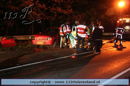 Eenzijdig ongeval op de Industrieweg