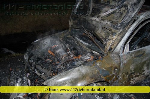 Hedel - Brandweer blust mogelijk gestolen auto