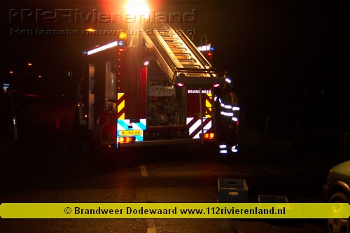 Ongeval op de waalbanddijk