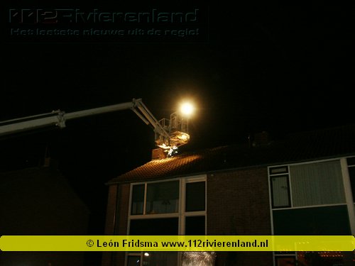 Schoorsteenbrand aan de Lagewaard