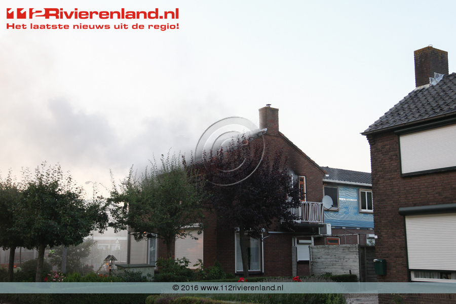 Grote brand in woonhuis