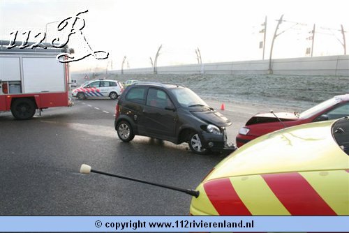 Aanrijding tussen brommobiel en personenauto
