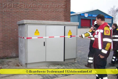 kleine explosie of kortsluiting in schakelkast