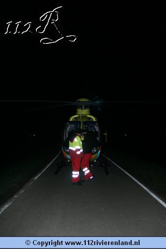 traumahelikopter geland in Tiel