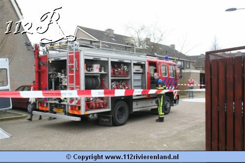 Grip 1 Na doorboren van de gasleiding