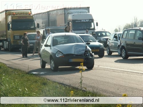 Aanrijding op de A15