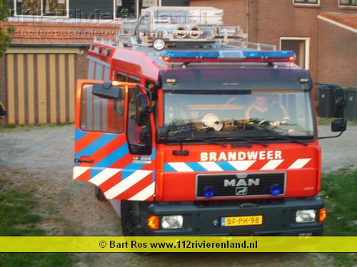 Brandweer houdt oefening