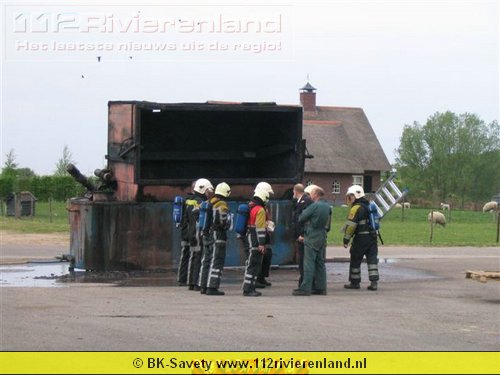 Containerbrand Marsdijk