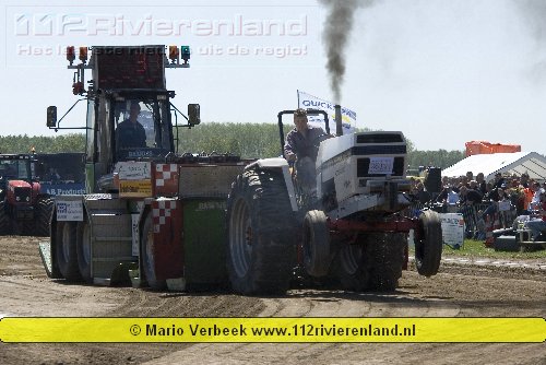 Trekker trek tijdens koninginnedag