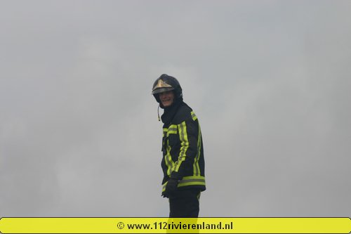 Kapel Avezaath - Rookontwikkeling bij werkzaamheden