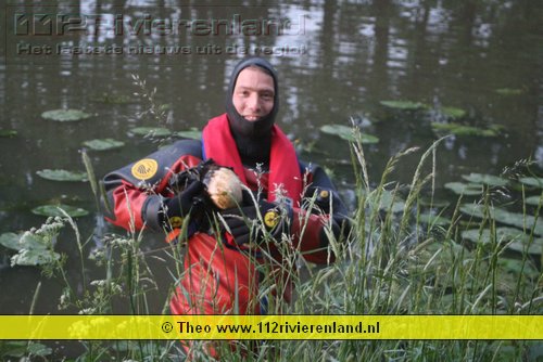 Brandweer rukte uit voor dier in nood
