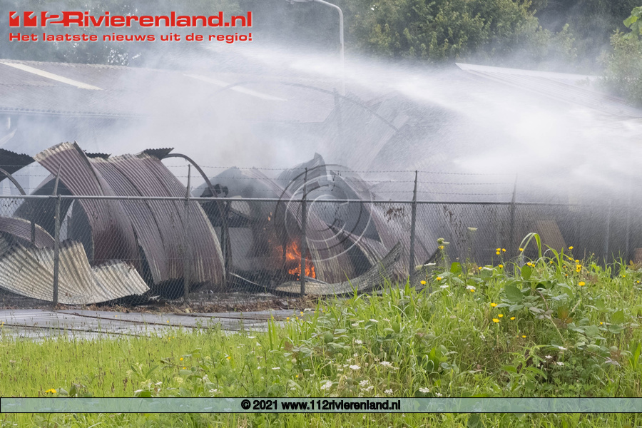 Brand in een loods