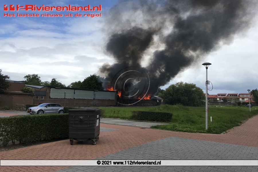 Grote brand aan de Godfried Bomansstraat