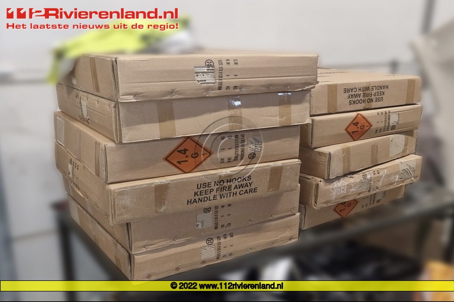 Aantreffen 100 kilo illegaal vuurwerk