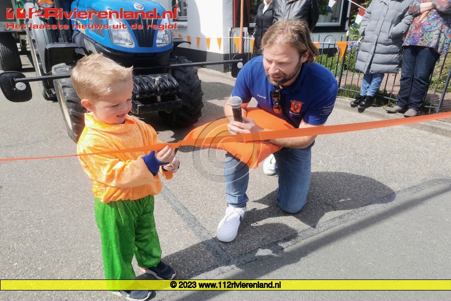 Optocht tijdens Koningsdag