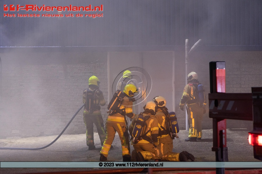 Brand in een bedrijfsverzamelgebouw