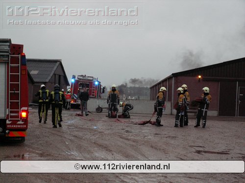 Brand in schuur