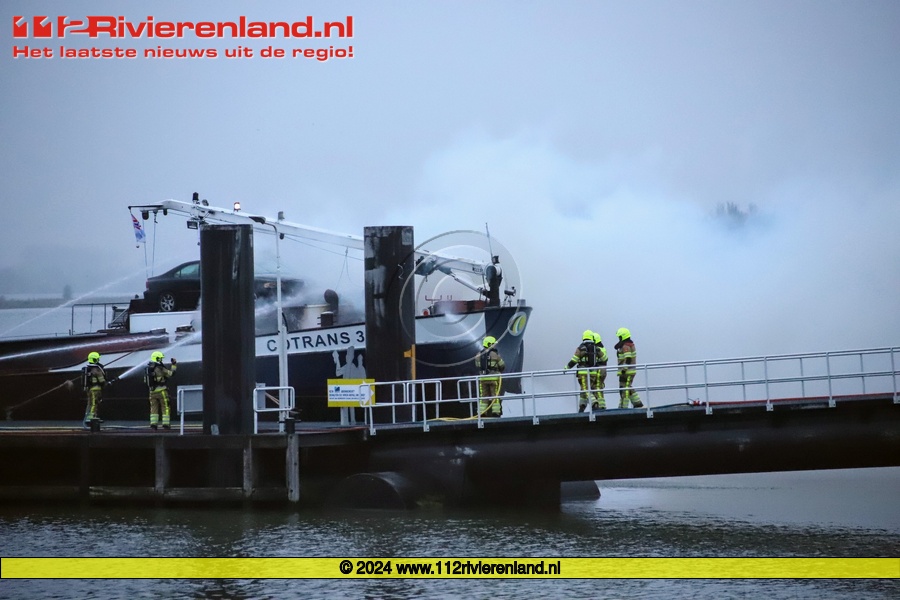 Binnenvaart in brand