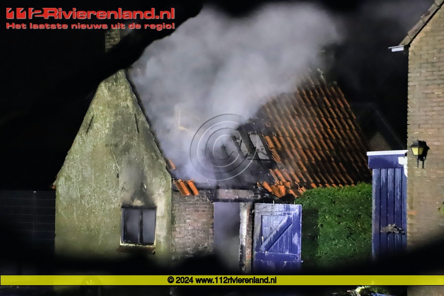 Brand in een schuur
