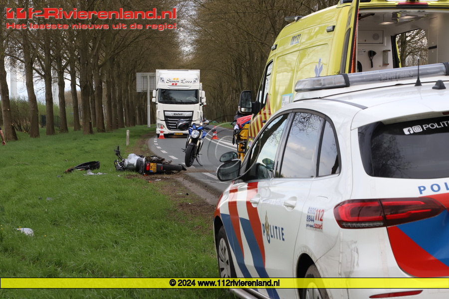 Motorrijder zwaargewond bij ongeval